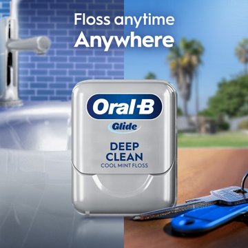 Oral-B Glide Pro-Health Deep Clean Floss - Cool Mint, 43.7 yd