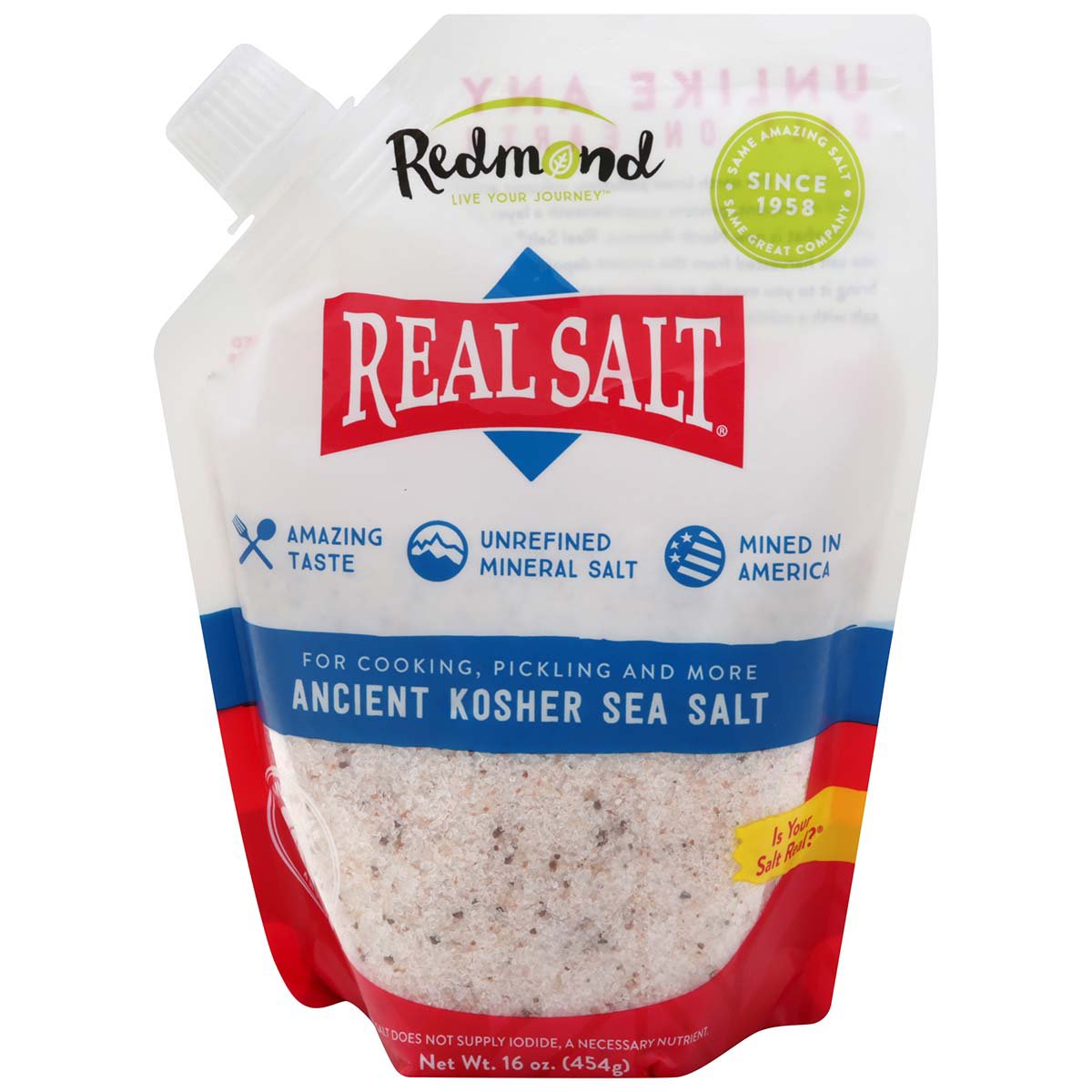 Redmond Real Salt Gourmet Kosher Sea Salt Shop Herbs & spices at HEB