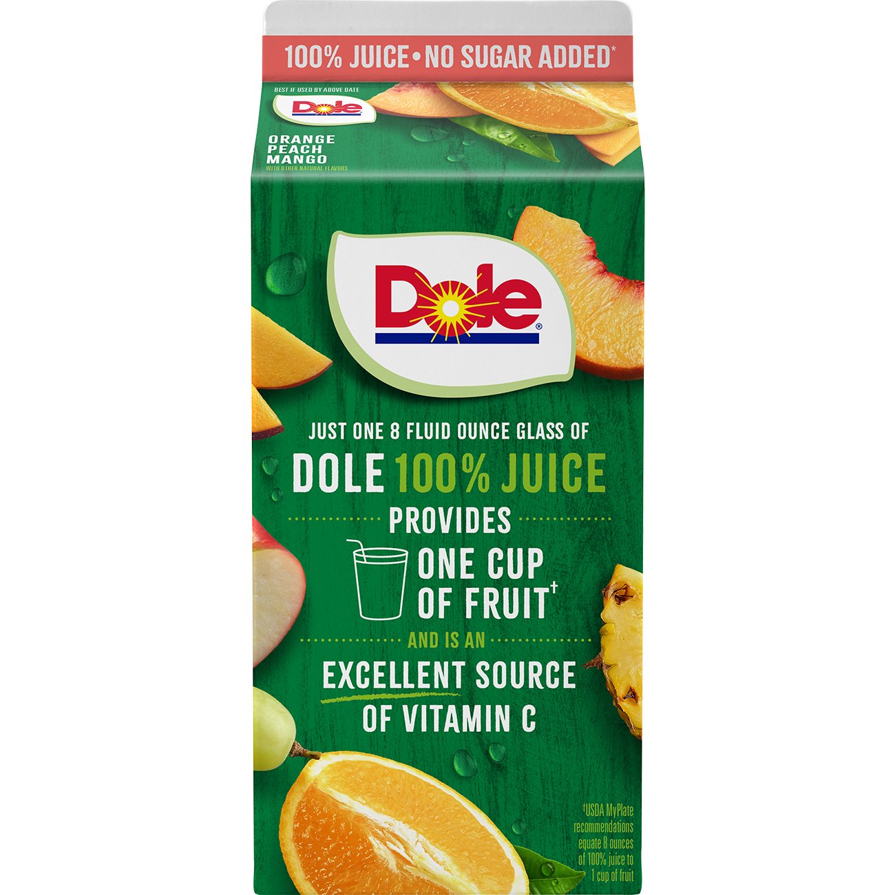 Dole 100% Orange Peach Mango Juice