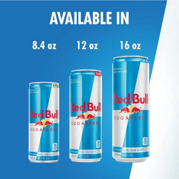 Red Bull Sugar Free Energy Drink 12 pk Cans, 8.4 oz