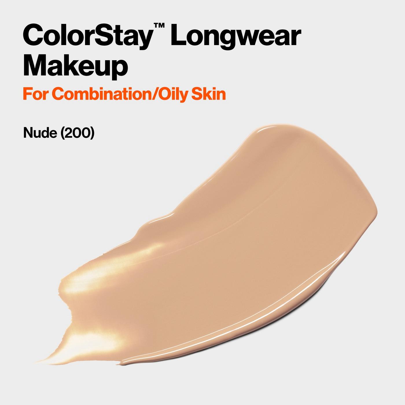Revlon ColorStay Foundation for Combination/Oily Skin, 200 Nude; image 5 of 6