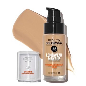 Revlon ColorStay Foundation for Combination/Oily Skin, 240 Medium Beige, 1 oz