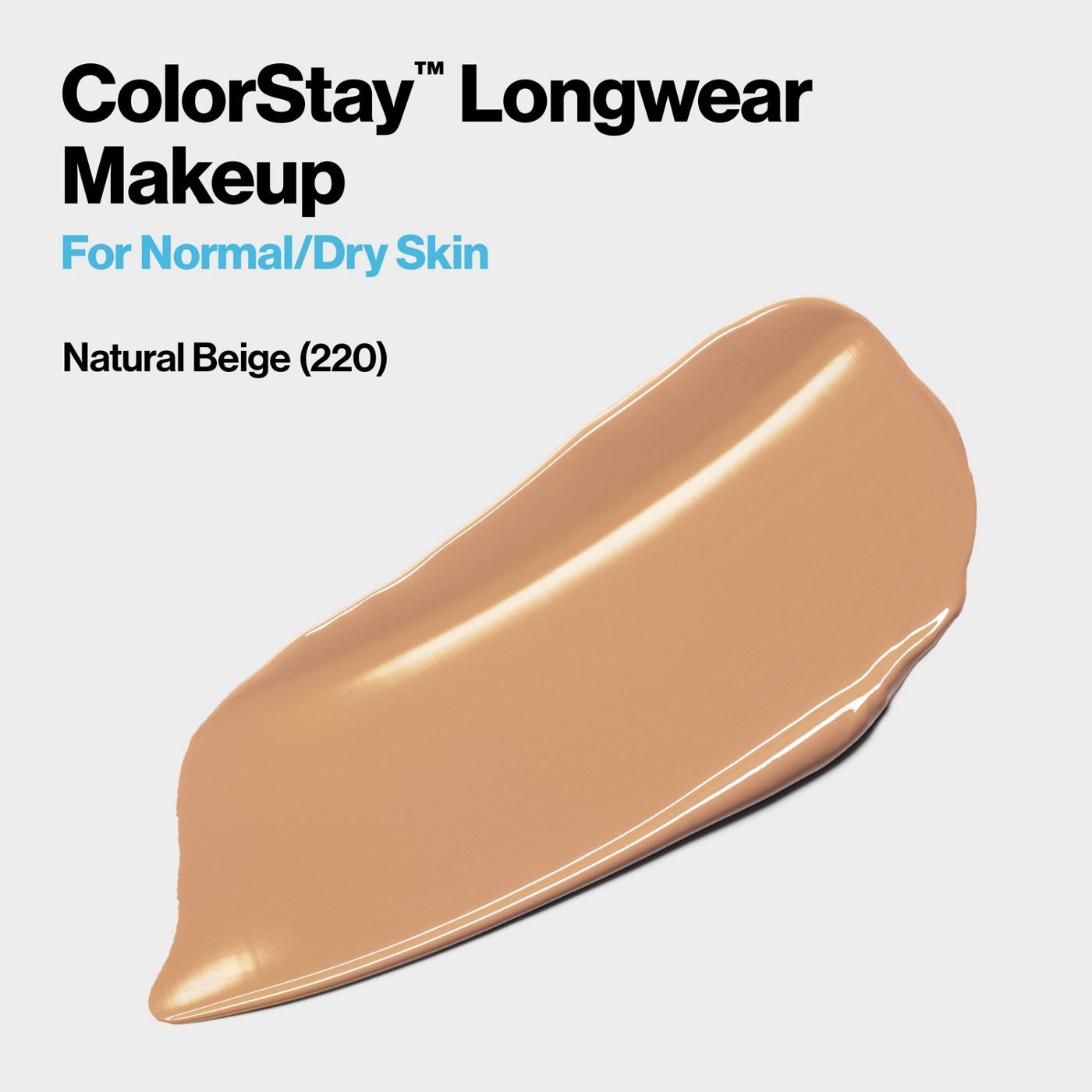 Revlon ColorStay Makeup for Normal/Dry Skin, 220 Natural Beige; image 6 of 6