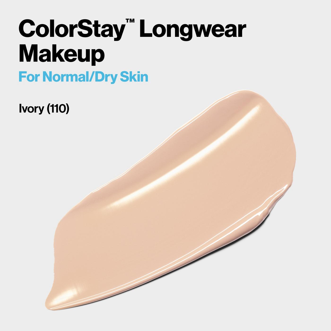 Revlon ColorStay Makeup for Normal/Dry Skin, 110 Ivory; image 5 of 6