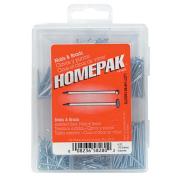 The Hillman Group Homepak Nails & Brads Kit, 7 oz