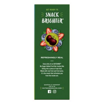 Outshine No Sugar Added Frozen Fruit Pops Variety Pack - Black Cherry, Strawberry Kiwi & Mixed Berry, 12 ct