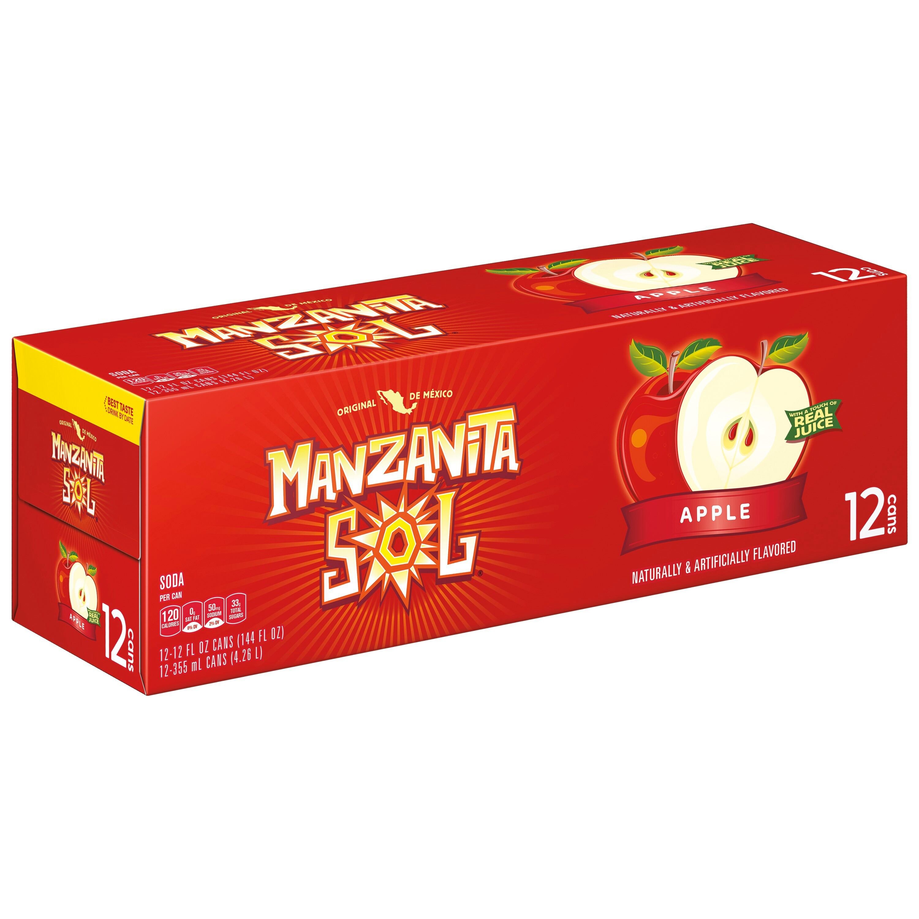 Apple - Masa Manzanita Sol Manzana Apple Soda 12 pk Cans, 12 oz | Joe V's