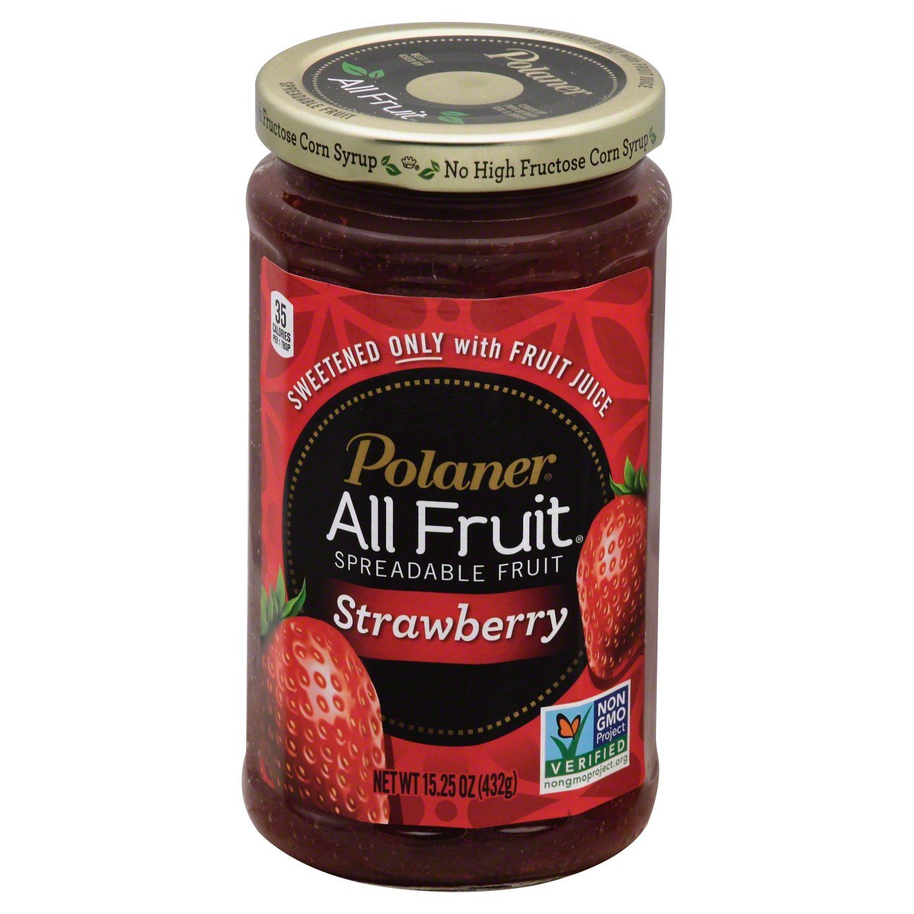 Polaner All Fruit with Fiber Strawberry Spreadable Fruit Shop Jelly