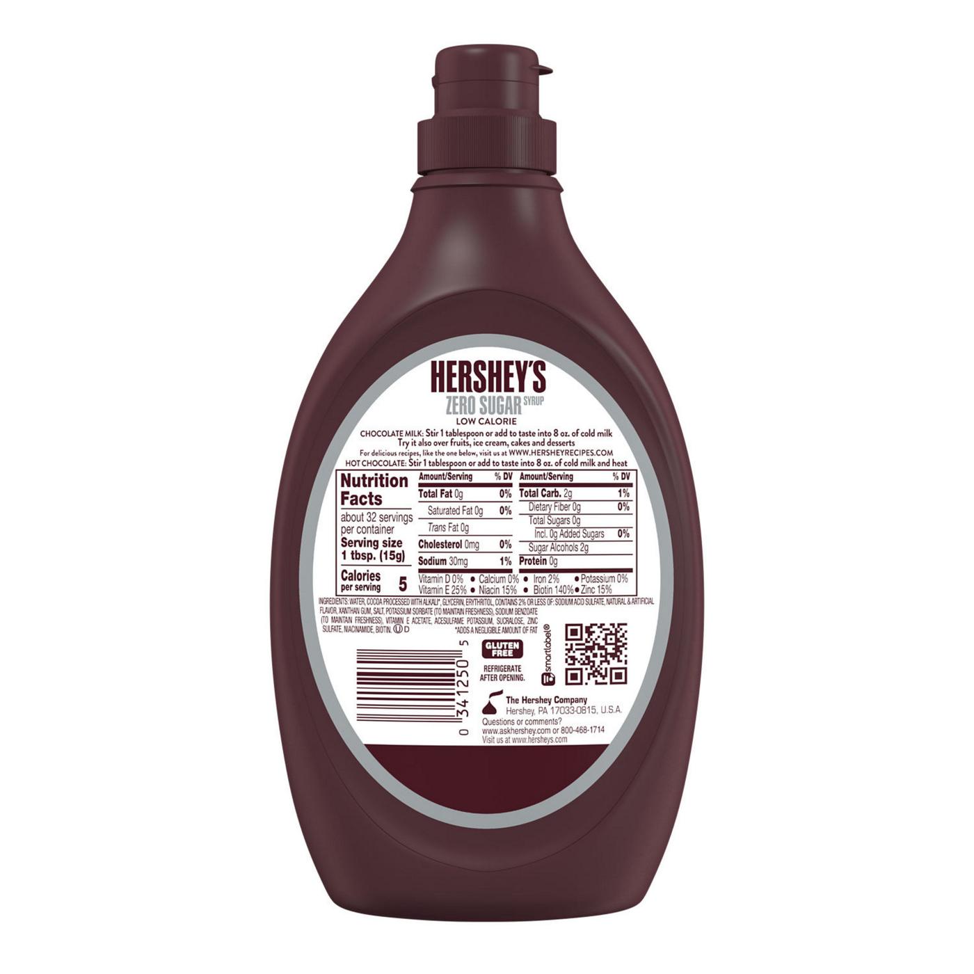Hershey's Sugar Free Chocolate Syrup; image 3 of 9