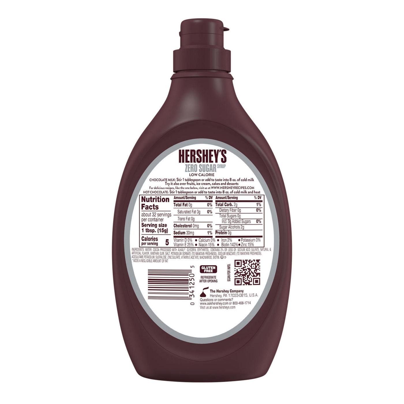 Hershey's Sugar Free Chocolate Syrup; image 7 of 8