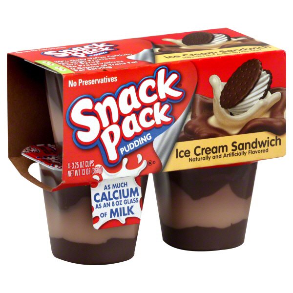 Hunt's Snack Pack Ice Cream Sandwich Pudding Shop Pudding & gelatin