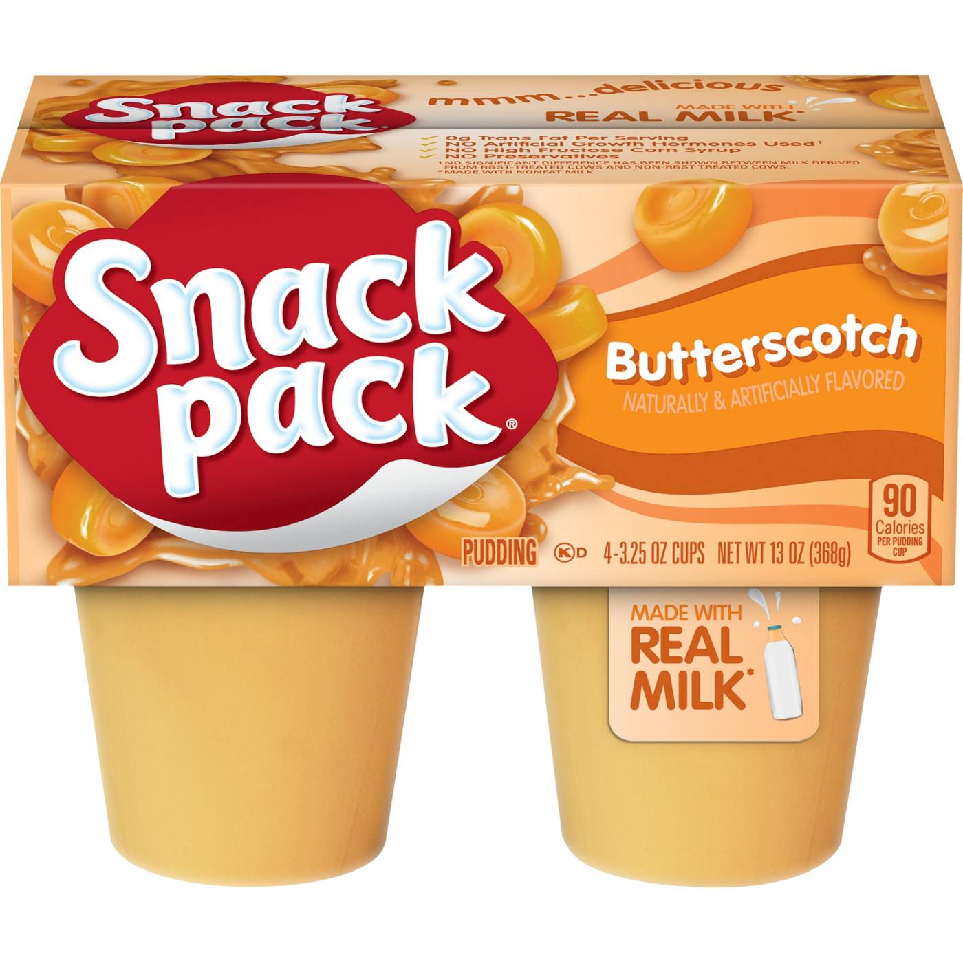 Snack Pack Butterscotch Pudding Cups; image 1 of 7