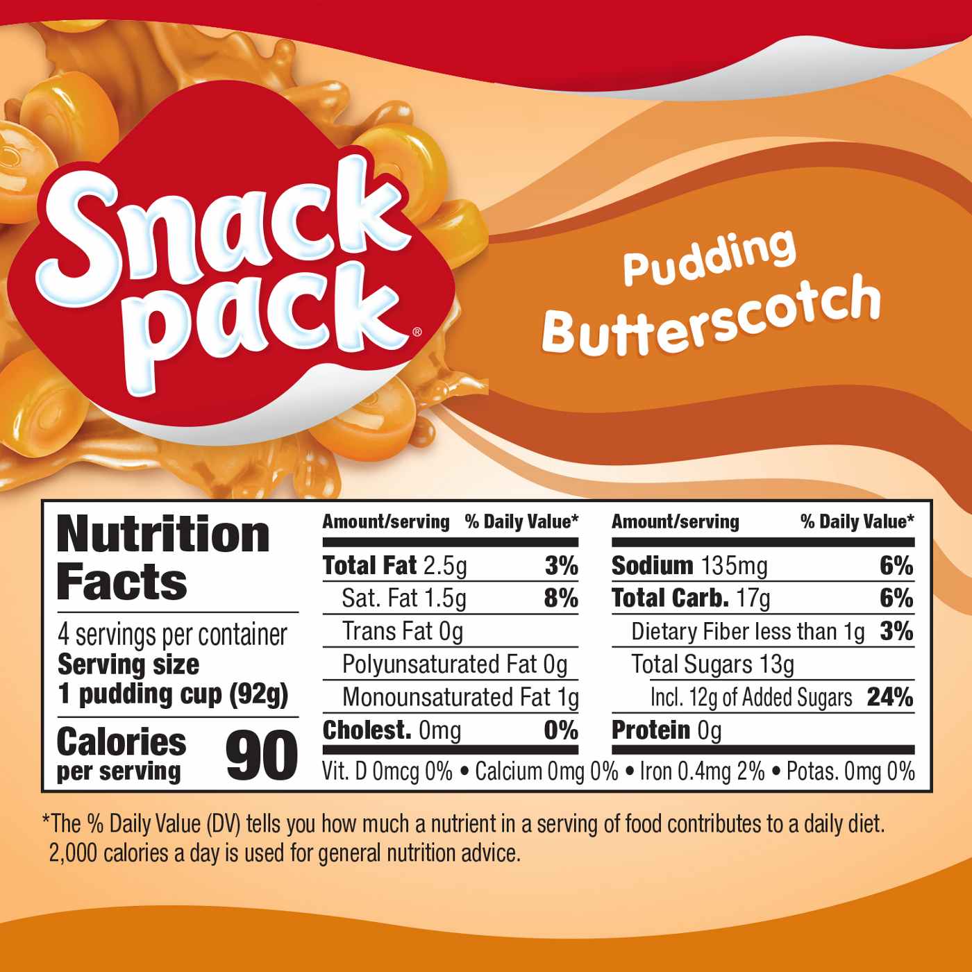 Snack Pack Butterscotch Pudding Cups; image 5 of 7