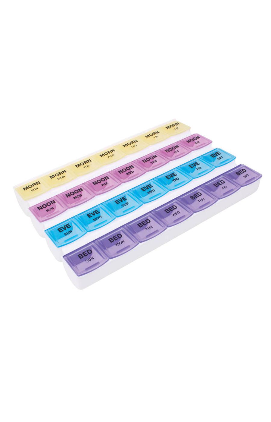 Apex Twice-a-Day Weekly Pill Organizer, Pill Dispenser