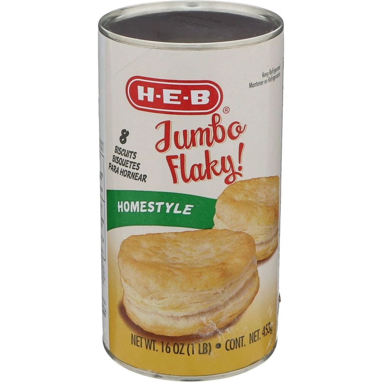 HEB Jumbo Flaky Homestyle Biscuits Shop Biscuit & Cookie Dough at HEB