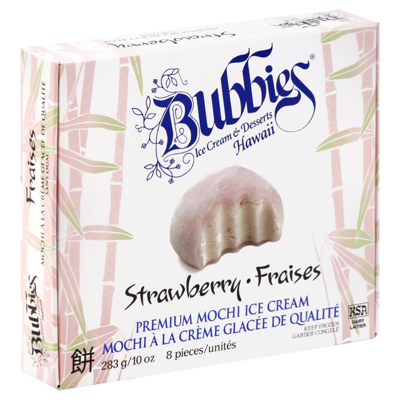 Bubbies Premium Mochi Strawberry Ice Cream Shop Ice Cream at HEB