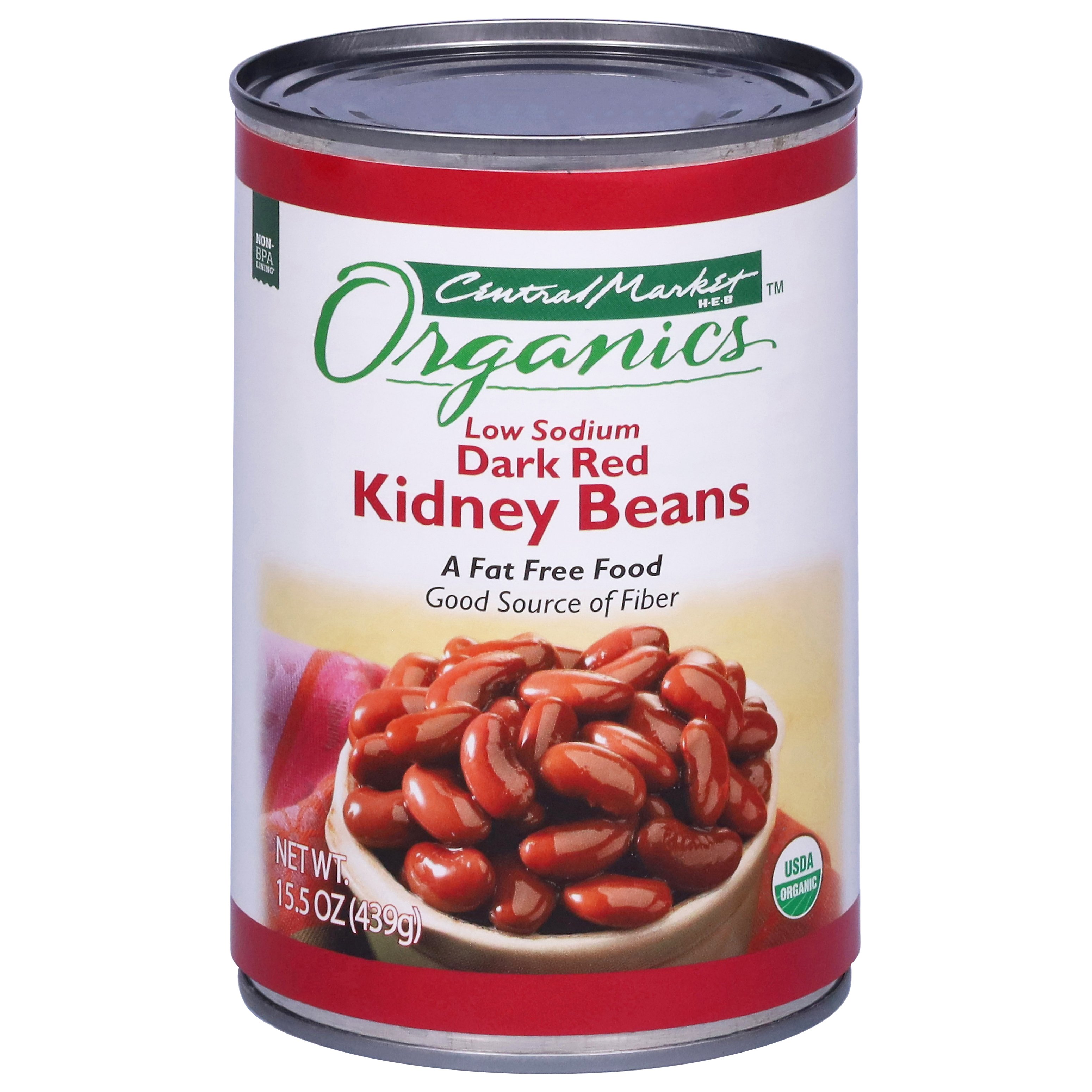 Central Market Organics Low Sodium Dark Red Kidney Beans - Shop