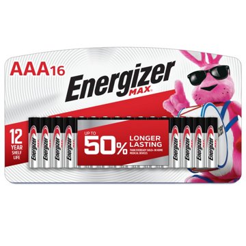 Energizer MAX AAA Alkaline Batteries, 16 pk