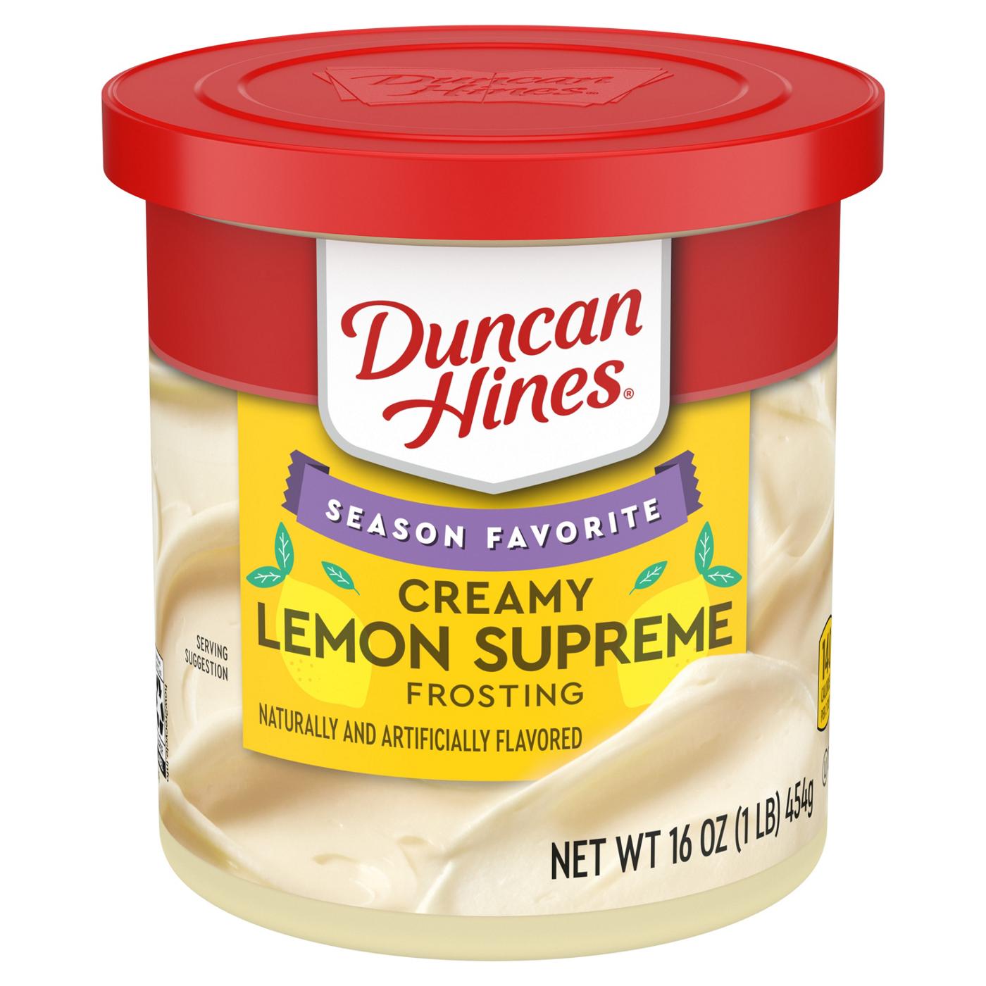 Duncan Hines Creamy Lemon Supreme Frosting; image 1 of 7