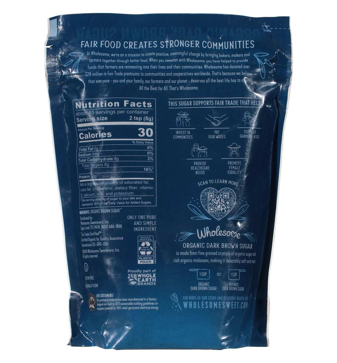 Wholesome Organic Dark Brown Sugar; image 4 of 4