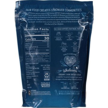 Wholesome Organic Dark Brown Sugar, 1.5 lb