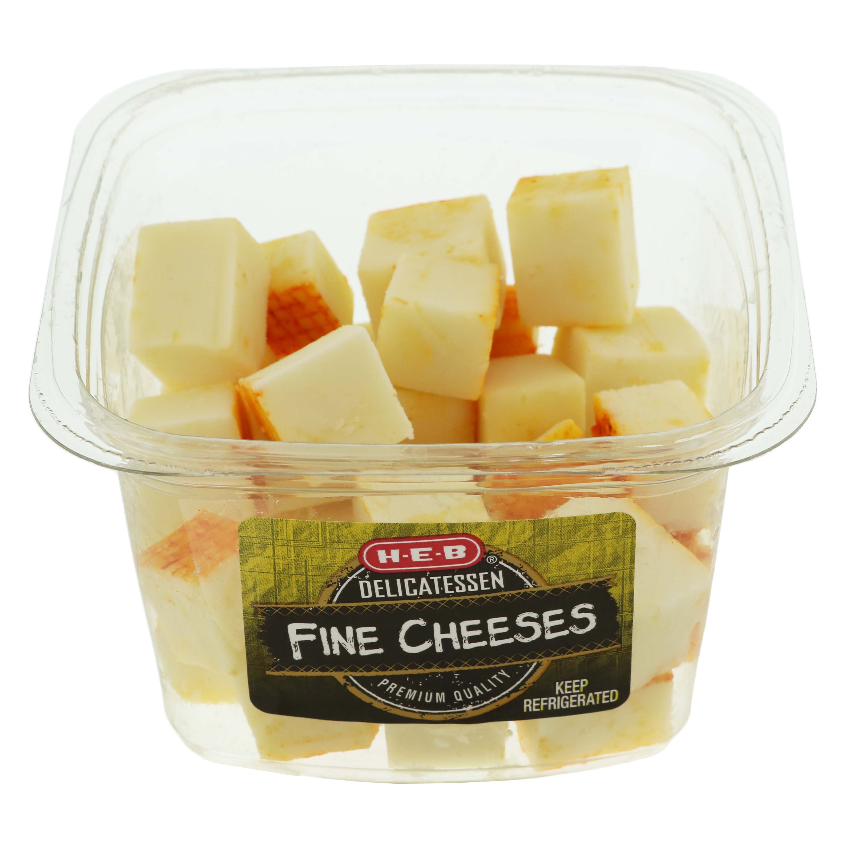 HEB Deli Muenster Cheese Cubes Shop Cheese at HEB