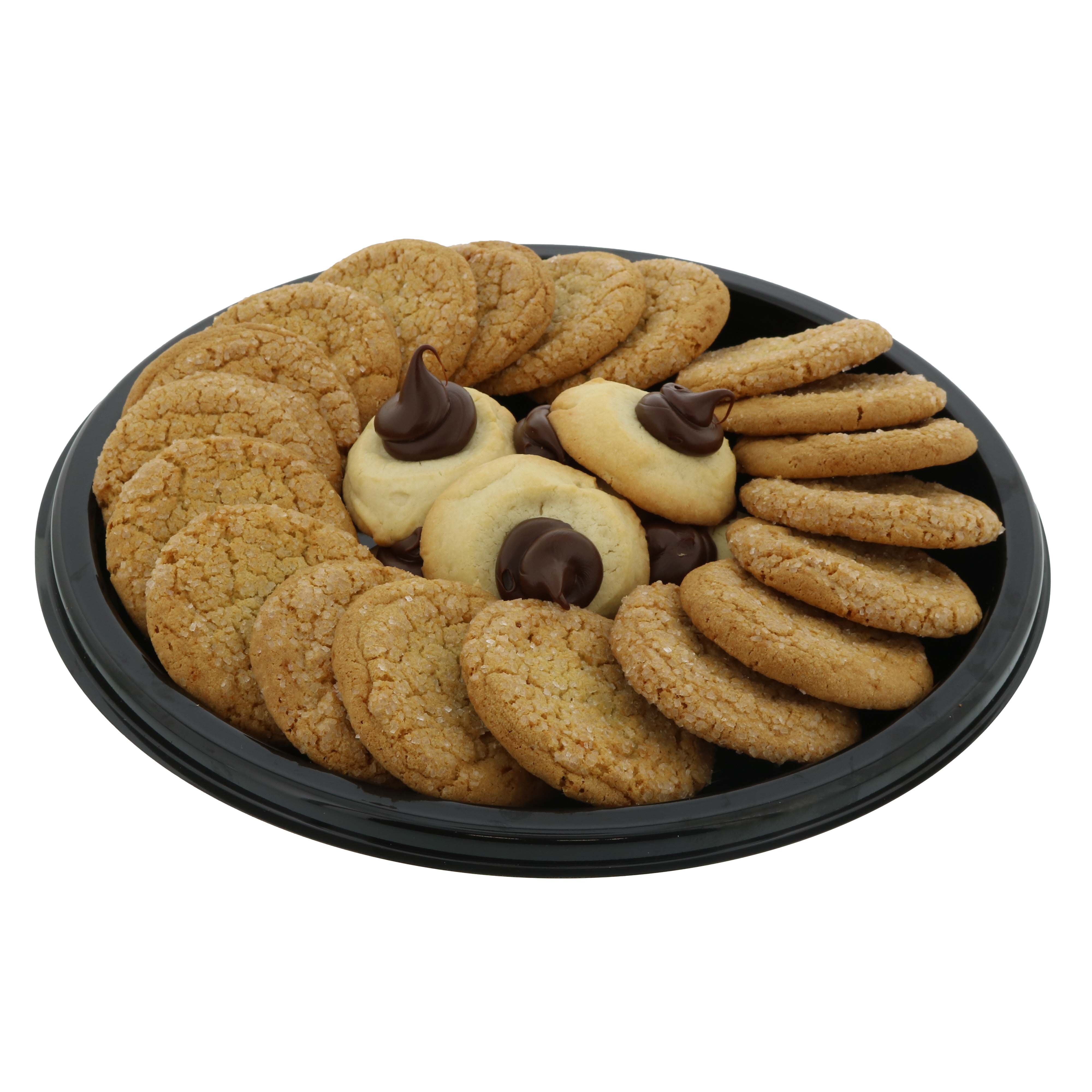 HEB Sugar Cookie Party Tray with Chocolate Thumbprint Shop Standard Party Trays at HEB