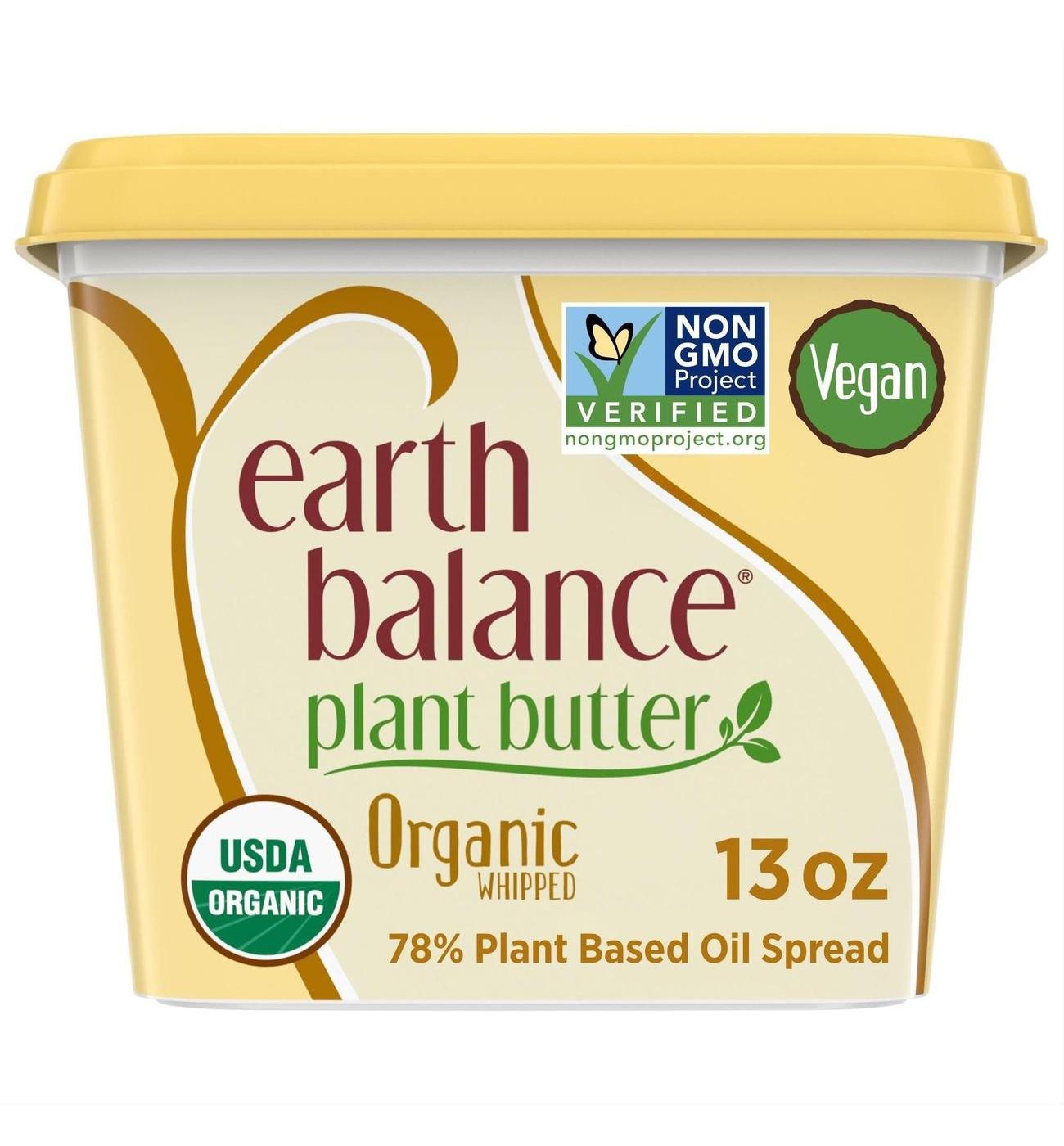 Earth Balance Organic Whipped Buttery Spread; image 1 of 3