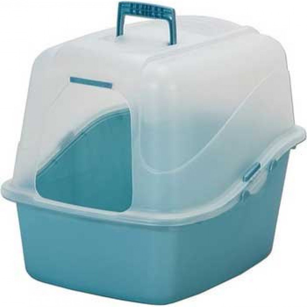 Petmate Jumbo Translucent White Hooded Cat Litter Pan Shop Litter