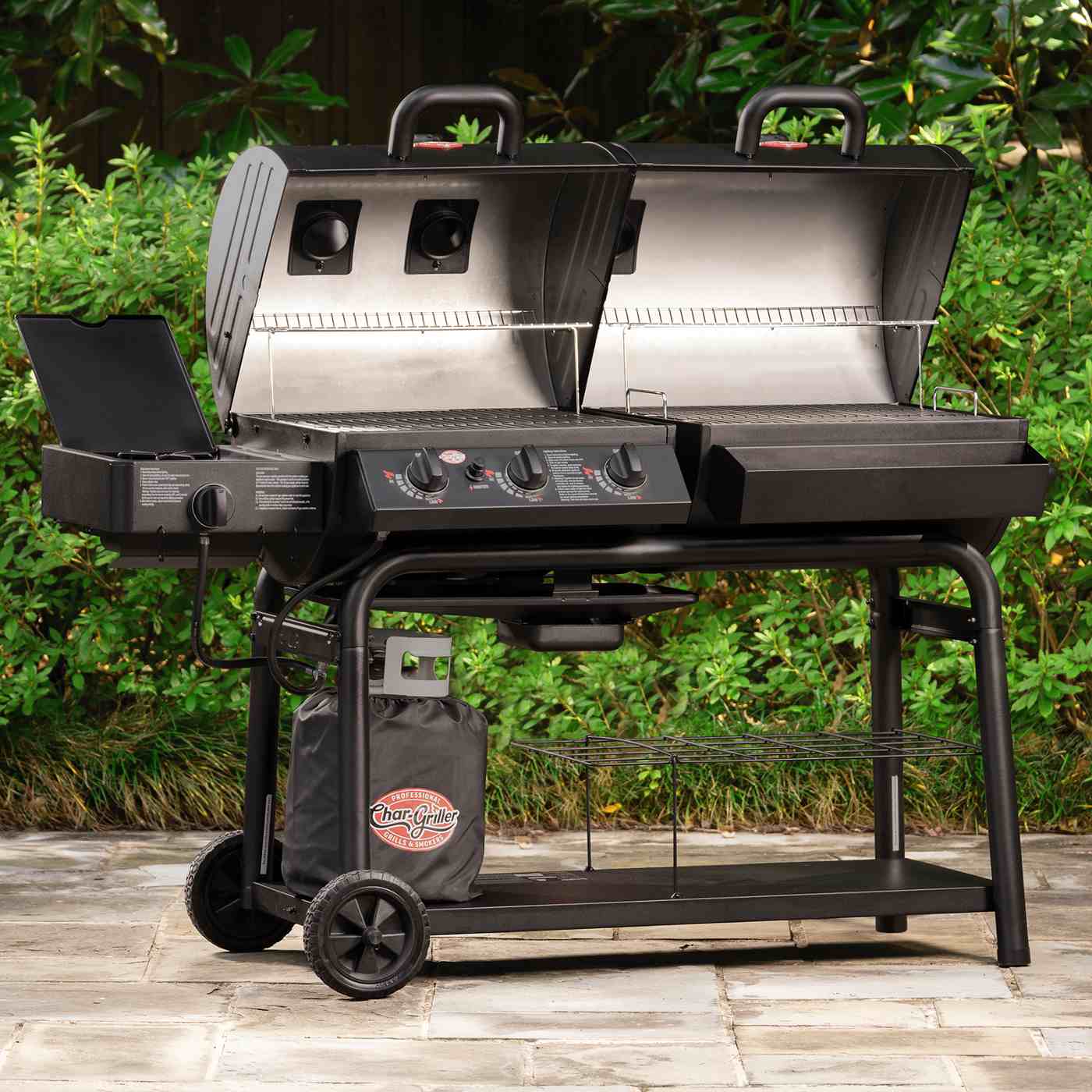 Char-Griller Duo Dual Fuel Grill; image 2 of 3