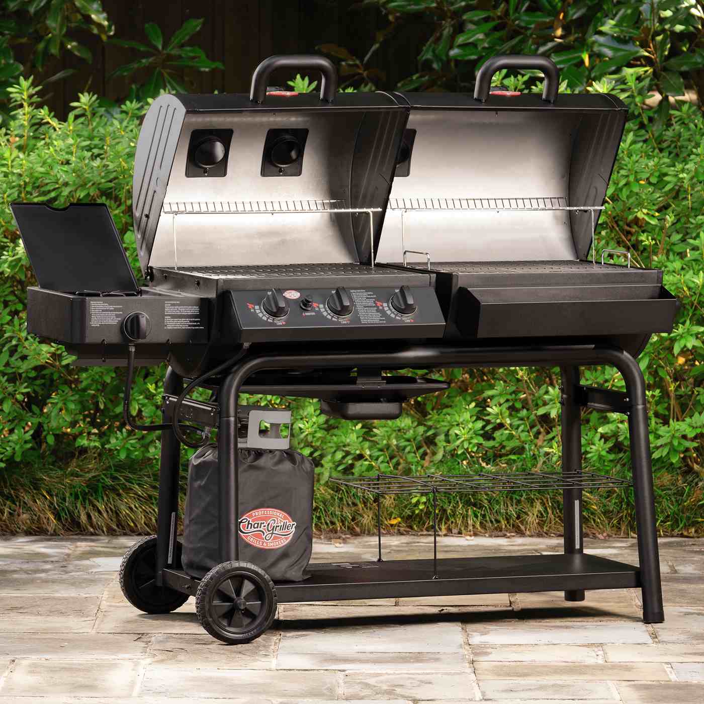 CharGriller Duo Gas & Charcoal Grill Shop Grills & smokers at HEB