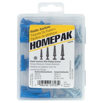 The Hillman Group Plastic Anchor with Screw Homepak, EACH