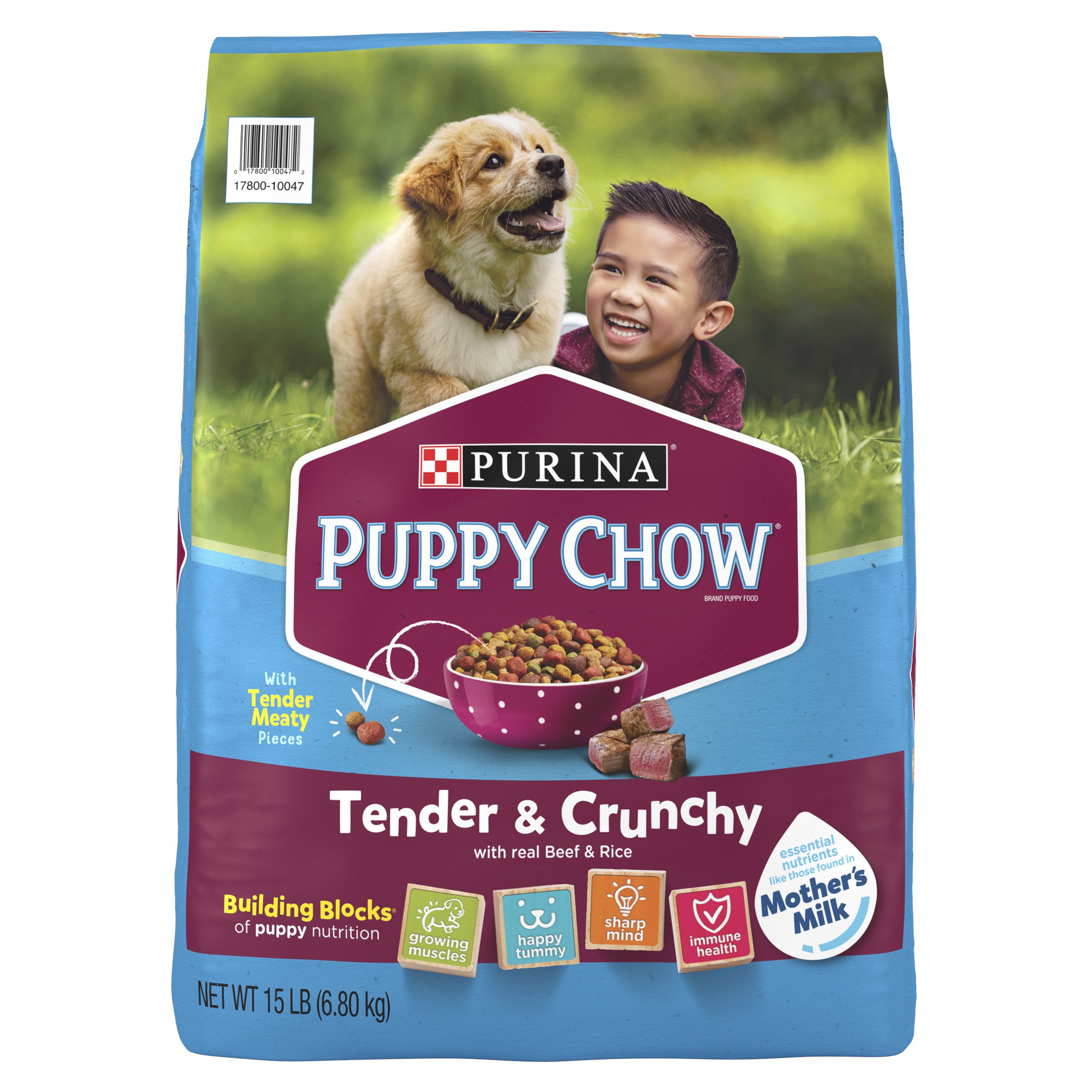 purina puppy chow tender and crunchy chicken
