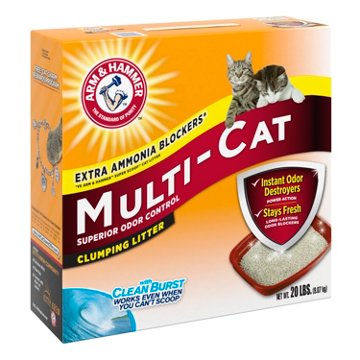 Arm & Hammer Multi-Cat Extra Strength Clumping Litter, 20 lb