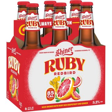 Shiner Craft Beer Ruby Redbird 6 pk Bottles, 12 oz