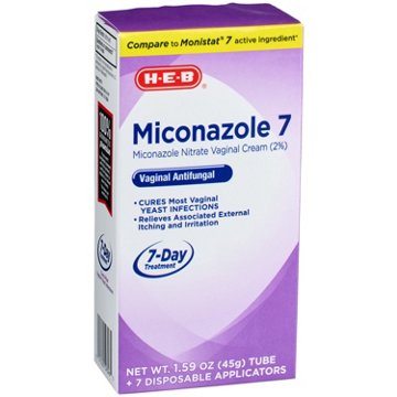 H-E-B Miconazole 7 Day Vaginal Yeast Infection Treatment, 7 ct