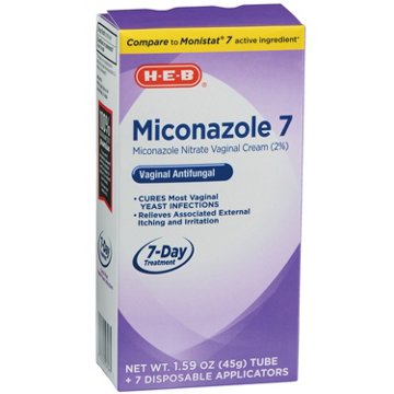 H-E-B Miconazole 7 Day Vaginal Yeast Infection Treatment, 7 ct