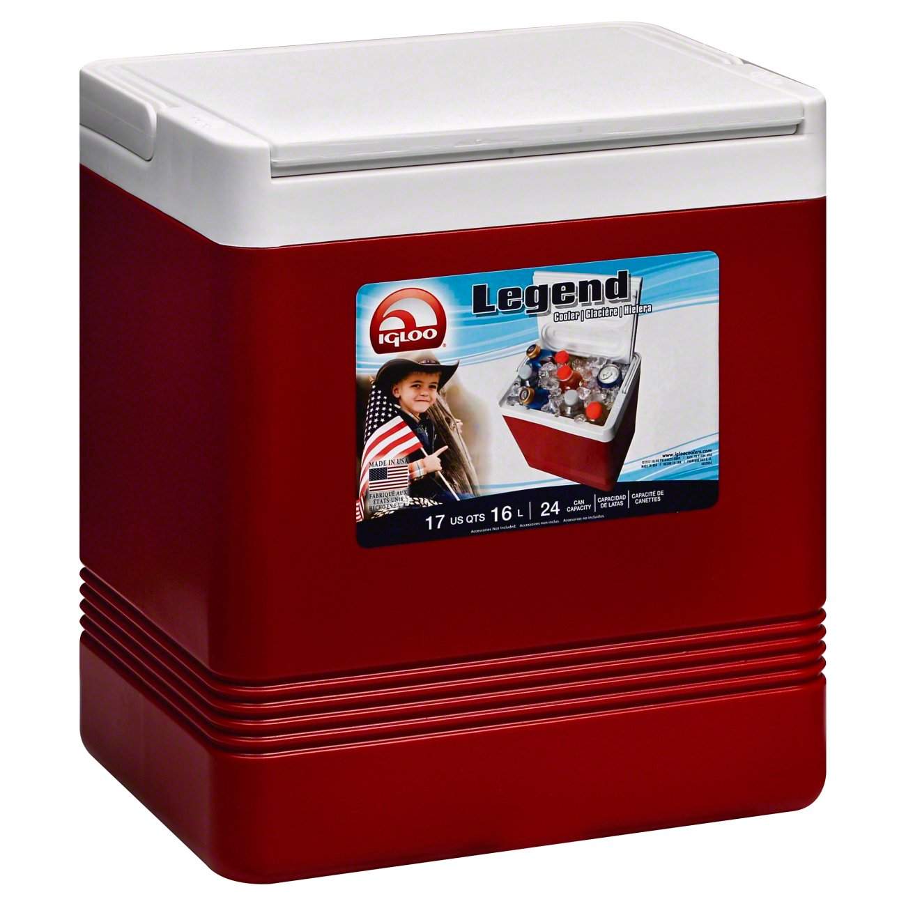 Igloo Legend 24 Can Red Cooler Shop Coolers & Ice Packs at HEB