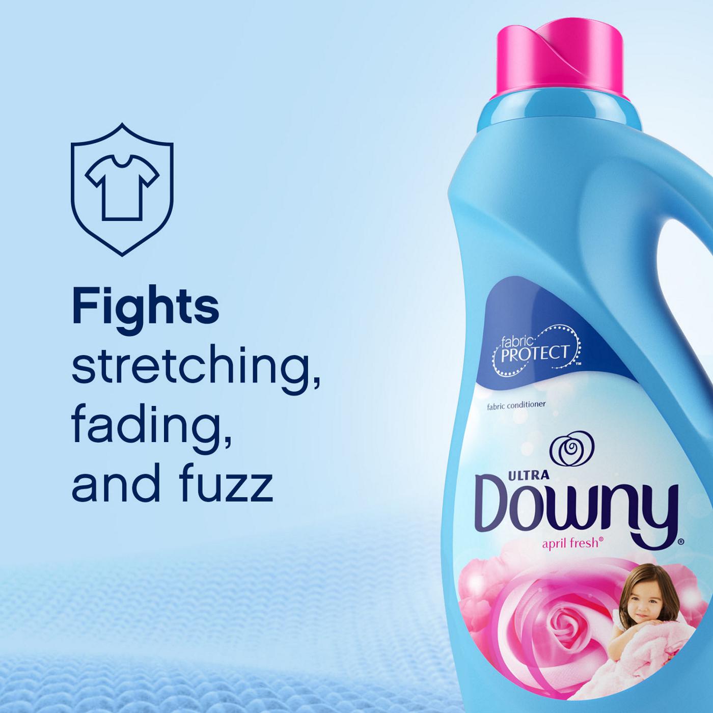 Downy Soft, 2 in 1 Soft & Fresh Liquid Fabric Softener, 120 Loads, April Fresh Scent; image 10 of 13