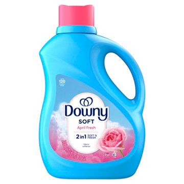 Downy Soft, 2 in 1 Soft & Fresh Liquid Fabric Softener, 120 Loads, April Fresh Scent, 88 oz