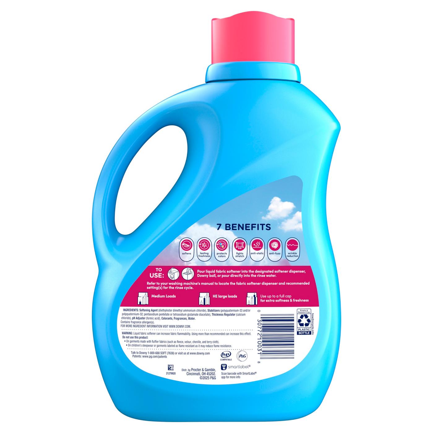 Downy Soft, 2 in 1 Soft & Fresh Liquid Fabric Softener, 120 Loads, April Fresh Scent; image 4 of 13