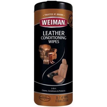 Weiman Leather Wipes, 30 ct