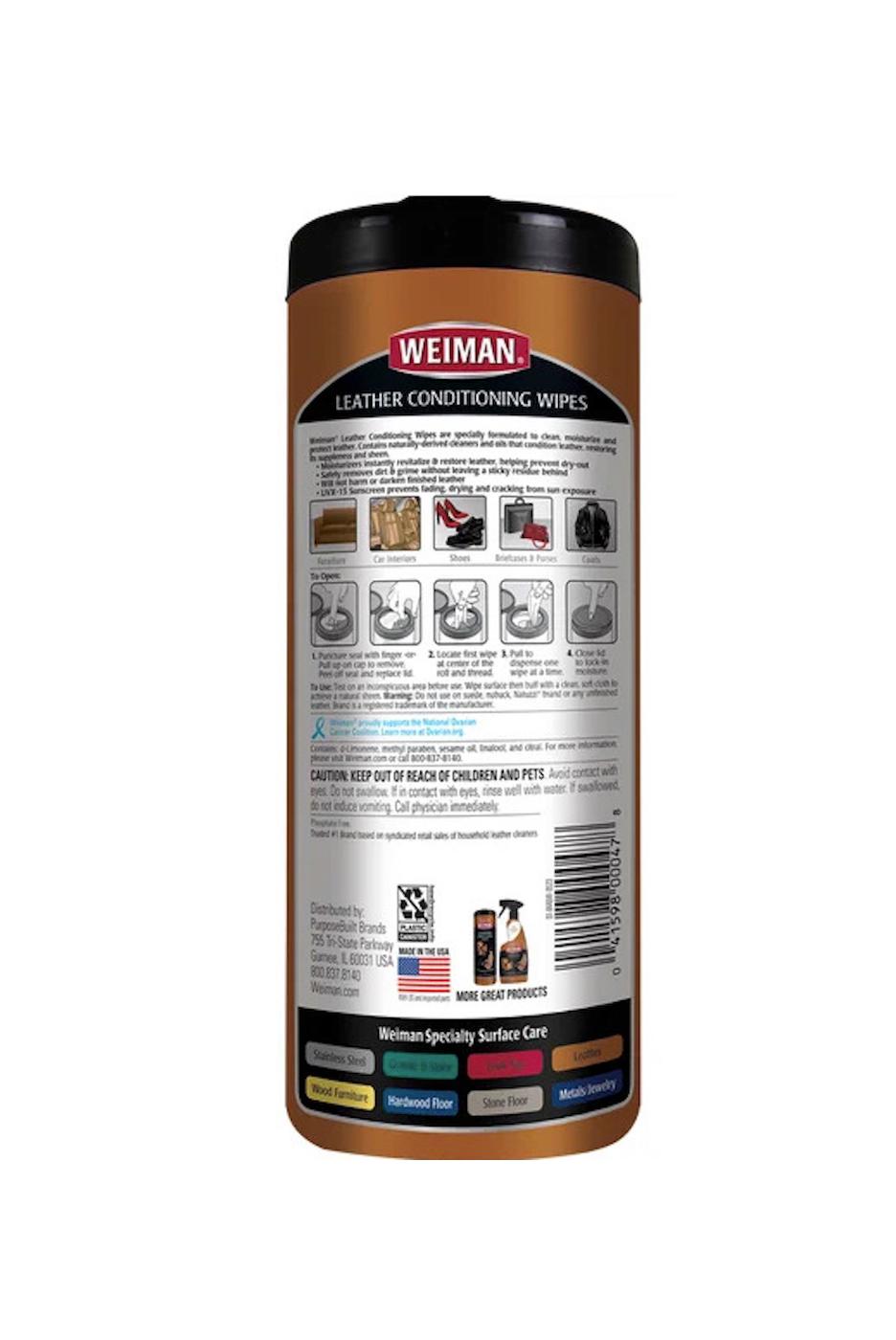 Weiman Leather Wipes; image 10 of 10