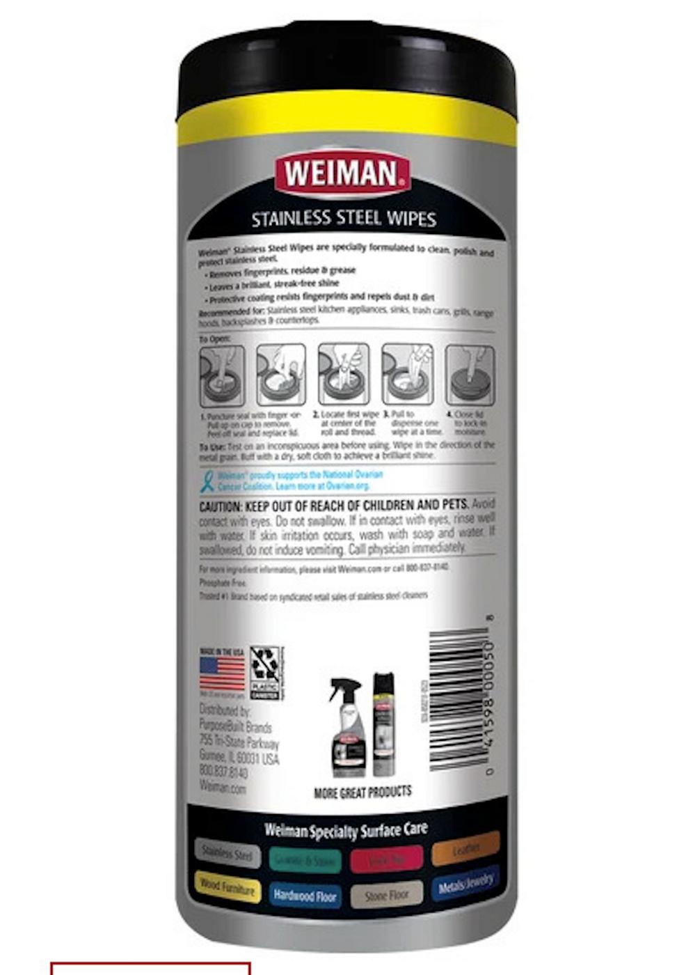 Weiman Stainless Steel Wipes; image 8 of 10