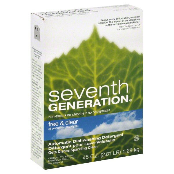 Seventh Generation Automatic Dishwashing Detergent Powder Free & Clear