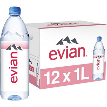 Evian Natural Spring Water 12 pk Bottles