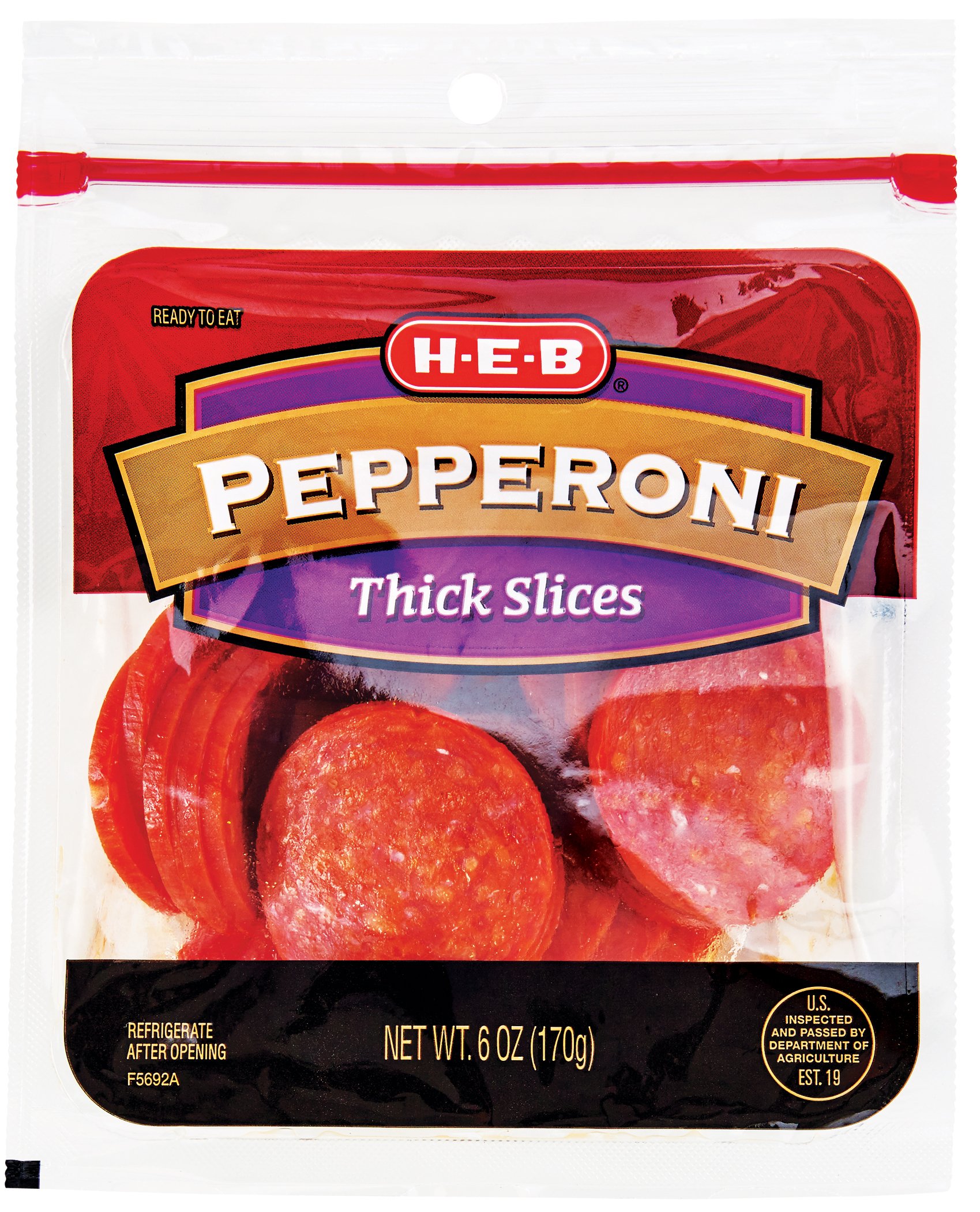 H-E-B Thick Sliced Pepperoni - Shop Meat At H-E-B