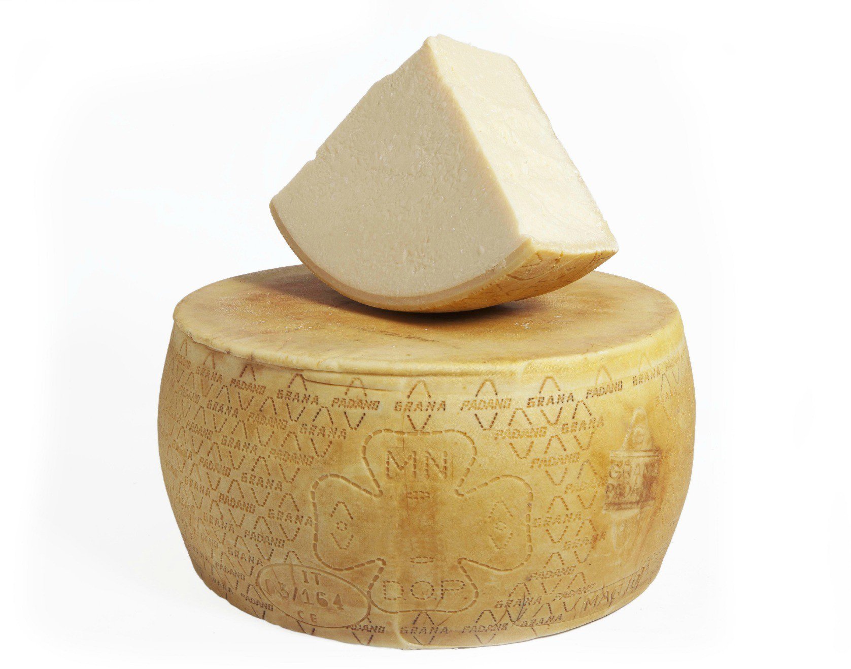 Agriform 9 lb. 15-16 Month Aged DOP Grana Padano Cheese Wedge