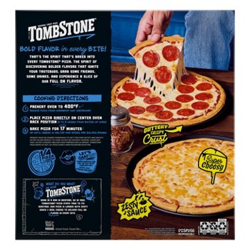 Tombstone Original Crust Pepperoni Frozen Pizza, 18.5 oz