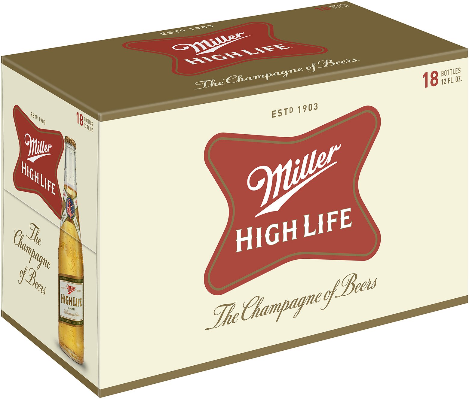 Miller High Life Beer 12 oz Bottles Shop Beer at HEB
